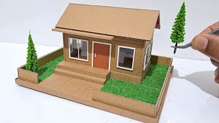 THE EASIEST WAY TO MAKE A HOUSE FROM CARDBOARD #194 MINIATURE HOUSE