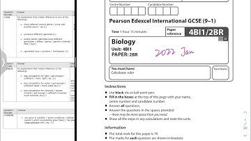 Igcse edexcel 2022 biology paper 2BR