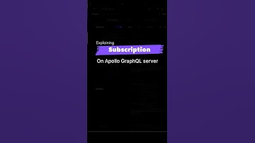 Explaining Subscription with Apollo GraphQL server #webproject #graphql #typescript #react