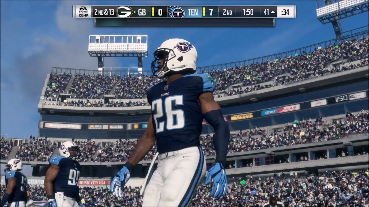 Madden NFL 18 - Tennessee Titans vs Green Bay Packers - Gameplay (HD) [1080p60FPS]