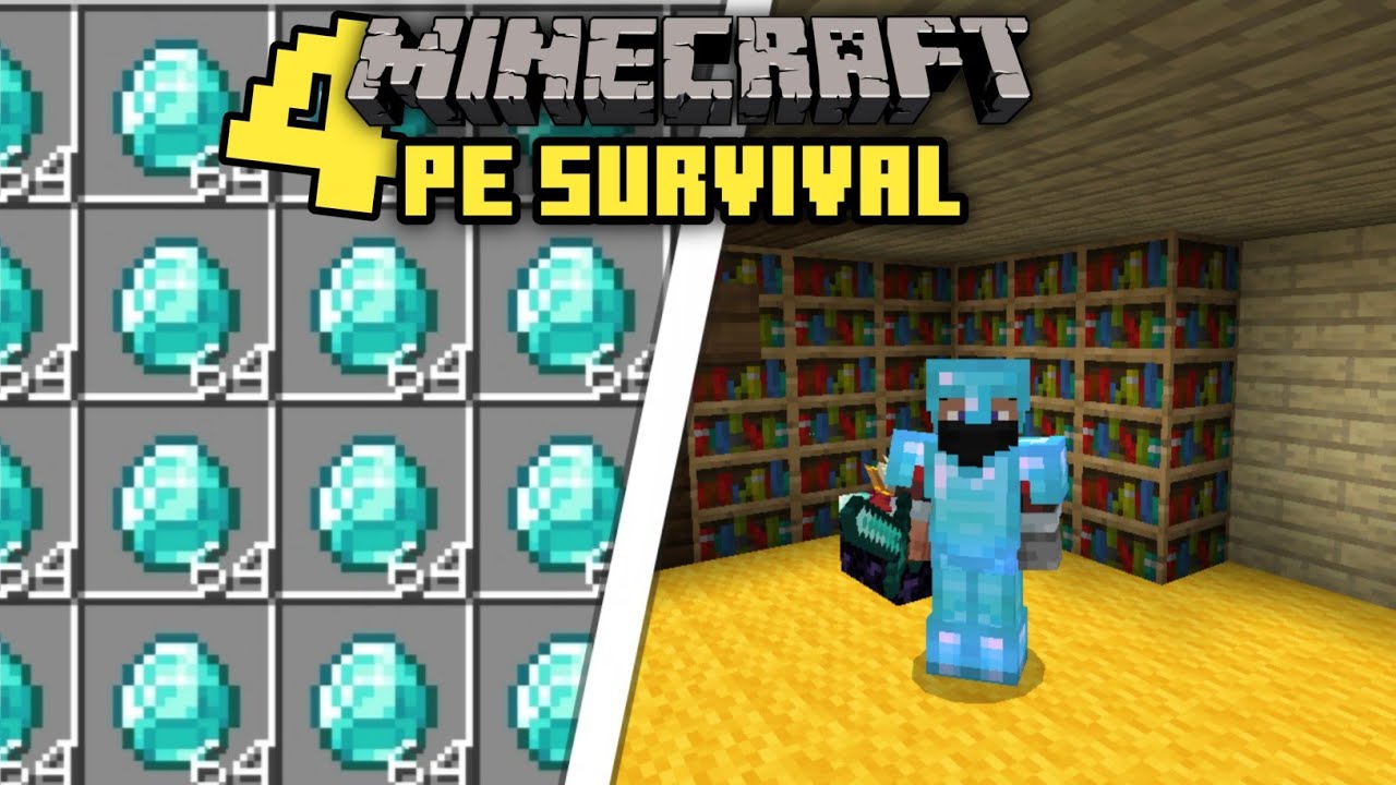 I MADE FULLY DIAMOND ARMOR! - Minecraft Pe Survival Series (Episode 4 ...