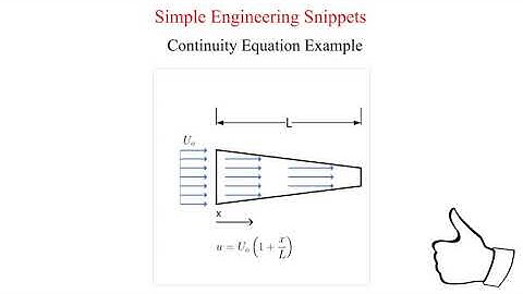 Continuity Equation Example