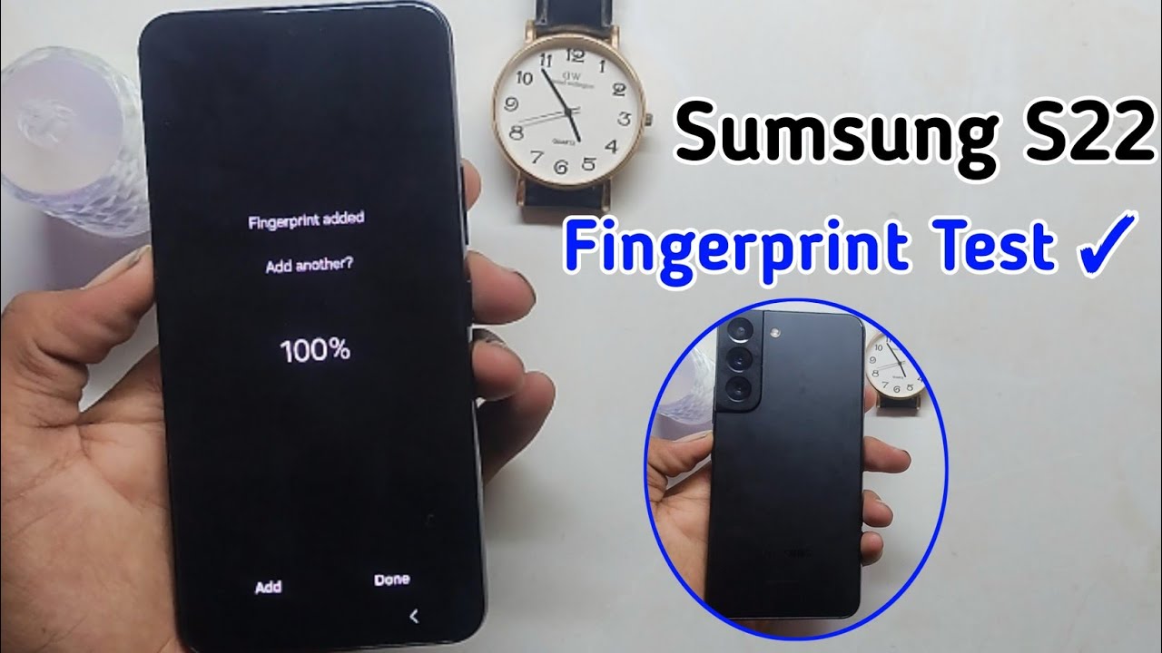 Sumsung S22 Fingerprint Test ✓ How To Enable Fingerprint Lock In All Sumsung ✓✅