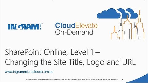 Changing a SharePoint Team Site Title, Logo and URL
