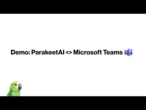 ParakeetAI Demo: Microsoft Teams