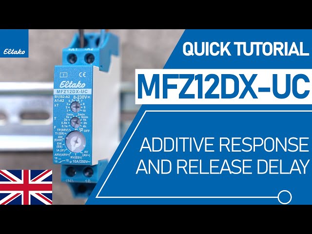 MFZ12DX-UC Additive Response and Release Delay | Quick Tutorial English