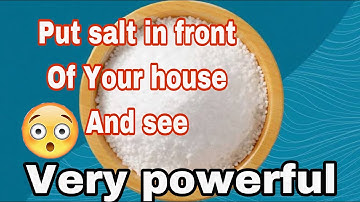 Put salt infront of your house and see the results next day!/don’t be surprised 😮