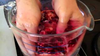Deseeding A Pomegranate
