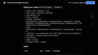 Pexels Stock Media Scraper — Apify Actor Walkthrough
