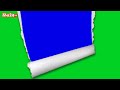 6 green screen torn paper transitions