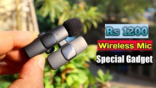 Bakeey A3 Wireless Lavalier Microphone Review || Best Cheapest Wireless Microphone