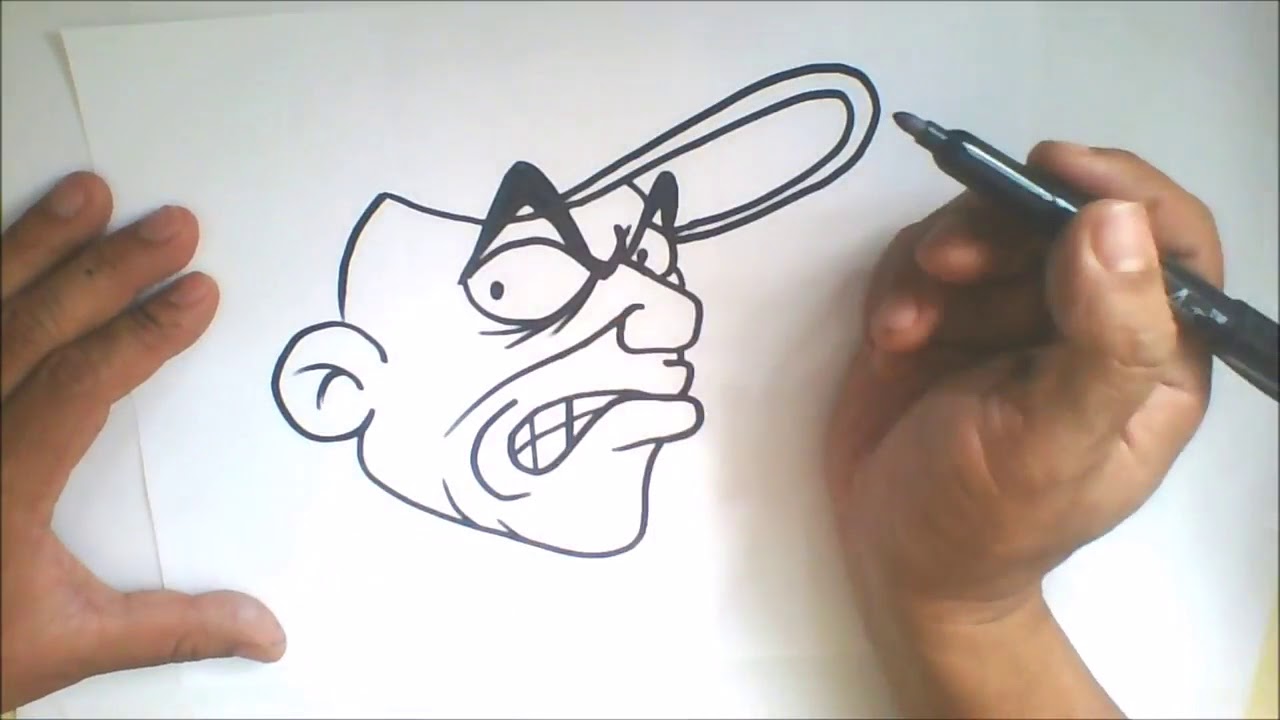 How To Draw Graffiti Cartoon Character Como Dibujar Un Personaje De Graffiti By Wizard Youtube