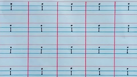 Learn to write small i |Lowercase letters forkids |Small letter alphabets writinglAlphabets learning