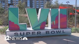 Giant Super Bowl LVII logo appears at Margaret T. Hance Park in Phoenix