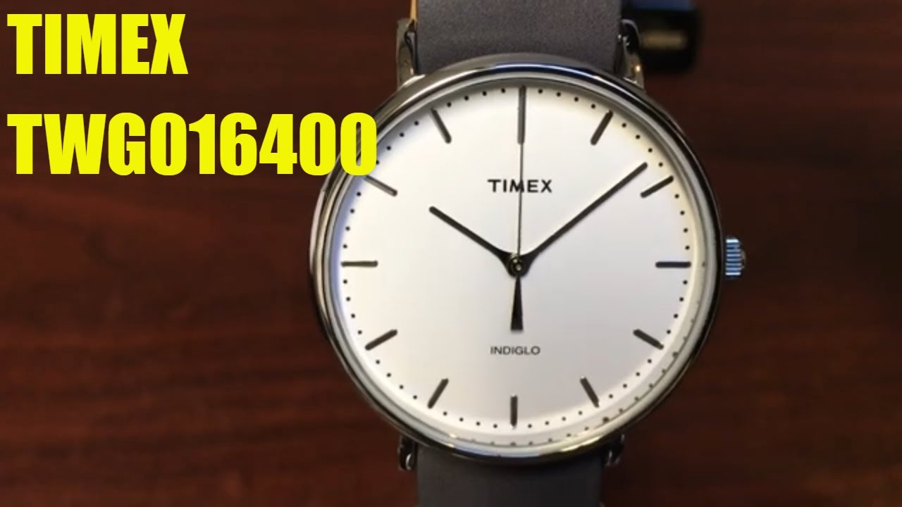 Timex Fairfield Classic Blue Leather and Nylon Band Watch Set TWG016400