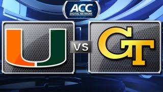 Miami vs Georgia Tech Highlights - 2012
