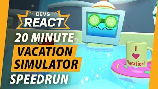 Vacation Simulator Developers React to 20 Minute Speedrun