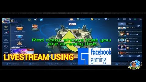 How to do livestream in Mobile Legend using FACEBOOK GAMING || ANDROID & IPHONE