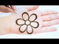 Beautiful Arabic henna mehndi design || simple mehndi design || latest henna design for front hands