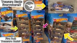 TREASURE HUNTS ARE EVERYWHERE!?! New Hot Wheels 5 Pack has a Treasure Hunt in it?