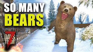 Snow biome Has SO MANY BEARS -  NO MAP & NO COMPASS - 7 Days To Die 3.0 - (Immersive Agility)
