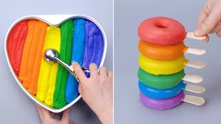 🌈 Satisfying Rainbow Cake Decorating For Holiday | Yummy Colorful Cake and Dessert Recipe