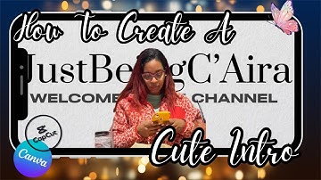 HOW TO MAKE A CUTE & SIMPLE INTRO USING CAPCUT & CANVA ON A PHONE FOR FREE!