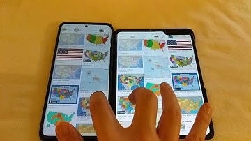 Galaxy S20 Ultra (120 Hz) vs Galaxy Fold Touch/Scroll Latency Test