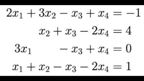 Linear Algebra: Solving a system using Row Echelon