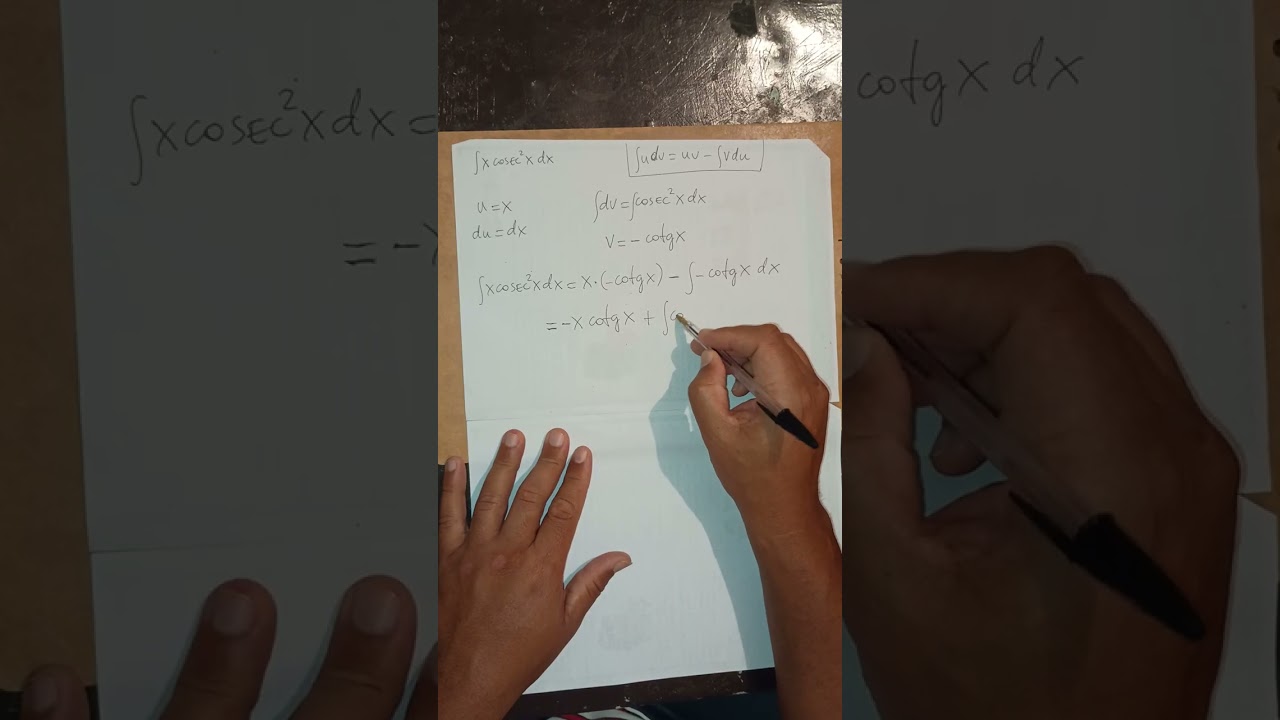 Integral por partes: x (cosec x)^2