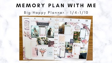Memory Plan with Me - Big Happy Planner featuring Bridgerton and Color Story Sticker Book 1/4 - 1/10