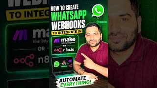 Create WhatsApp Webhook for Make.com + n8n Automation Integrations| Webhook Setup #n8n #Webhook
