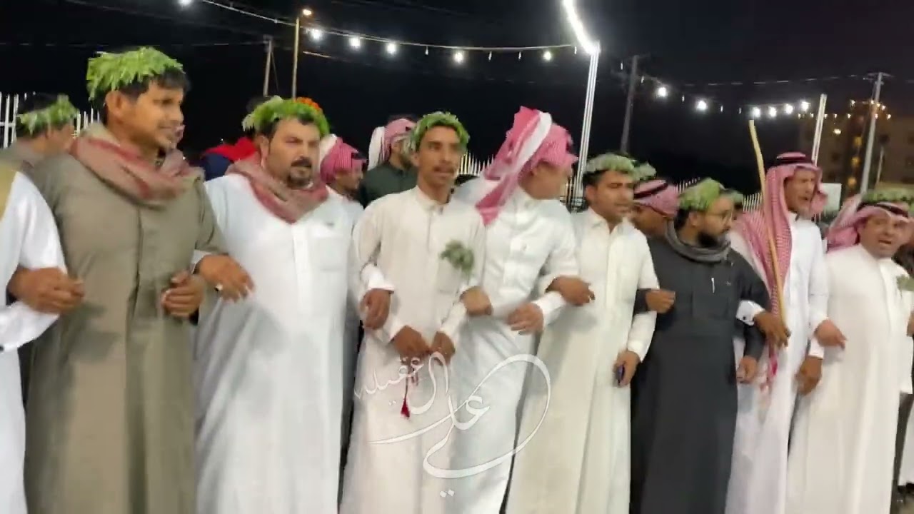 قدوم الشاعر( ابراهيم امسحاقي) مع فرقة دمات عسير في زواج علي ابراهيم العوضي بقصر المملكه 1444/6/26
