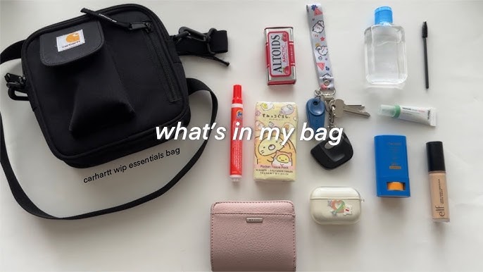 WHAT'S IN MY BAG  CARHARTT WIP ESSENTIALS BAG 'SMALL' REVIEW