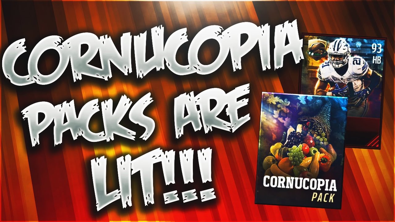 INSANE CORNUCOPIA PACK OPENING!! TWO 90+ OVR PULL?!?! | Madden Mobile 17 | Pack Opening - 20