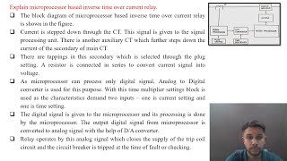 SGP Video short on Explain microprocessor based inverse time over current relay in English