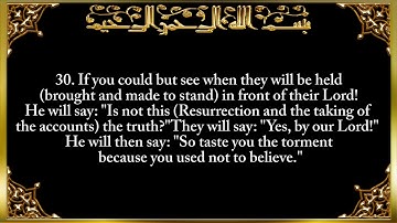 6  Surat Al &'An`ām The Cattle   سورة الأنعام