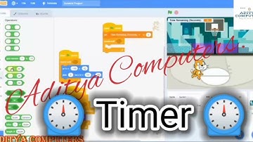 how to make timer in scratch | Create a timer with Variable | Easy tutorial for kids