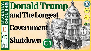 Donald Trump and The Longest Government ⭐ learn english through stories level 4 (Graded Reader)