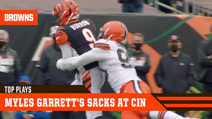 Myles Garrett's Sacks at Cincinnati | Cleveland Browns