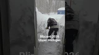 clean out after the latest Blizzard in Upper Michigan