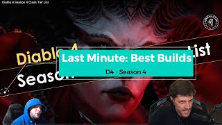 Diablo 4 - Eilmeldung: Zusatz-Infos zur META und Tier List von Season 4