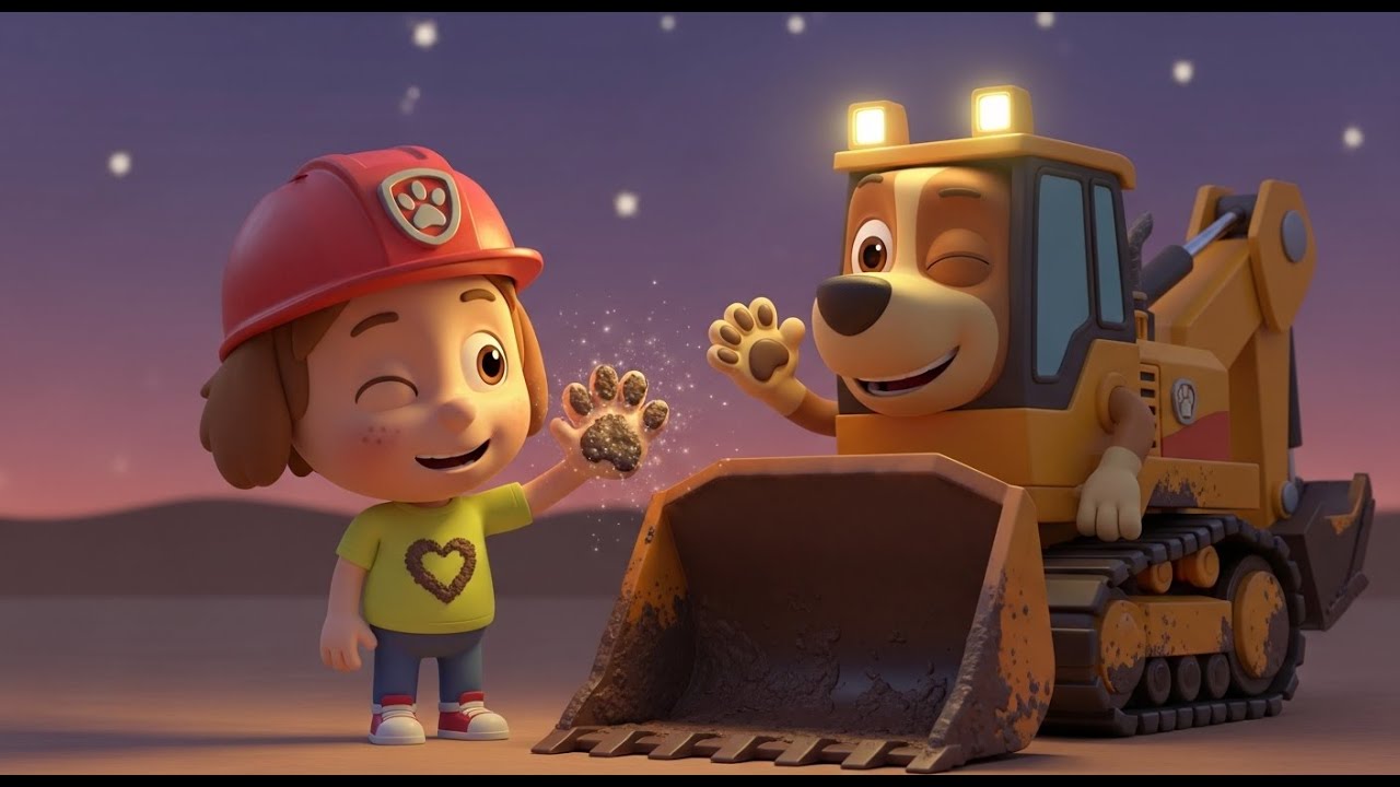 Bumpy Ride with the Digger Dog | Construction Rhyme for Kids | Fun Vehicle Song for Toddlers