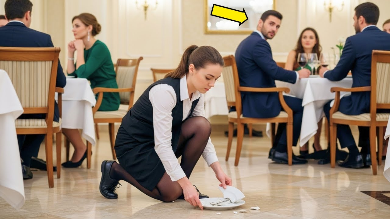 La serveuse a trébuché et tout le monde a ri, sauf le milliardaire, qui a demandé à être servi par e