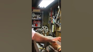 Restoring Two Man Felling & Crosscut Saws Pt 50 Turning New Handle #turning #mulberry