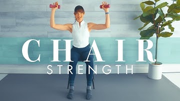 Seated Strength Training Exercises! Arms & Abs // Chair Workout for Seniors & Beginners