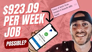 Can I get a weekly pay $987 job with no qualification? (Workfromhomies.net review)