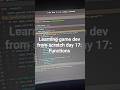 Learning game dev from scratch day 17: functions #indie #gamedev #learning #programming