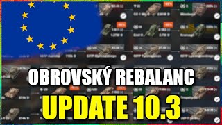 OBROVSKÝ REBALANC UPDATE 10.3 - Evropské tanky