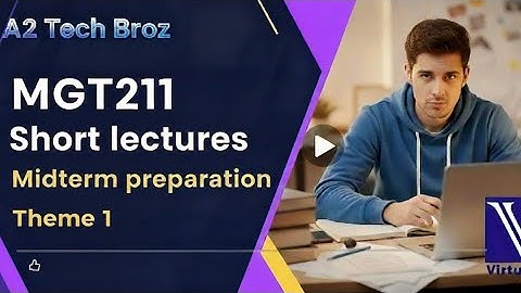 MGT211 Theme 1| updated lectures for Midterm preparation | Short lectures for Midterm